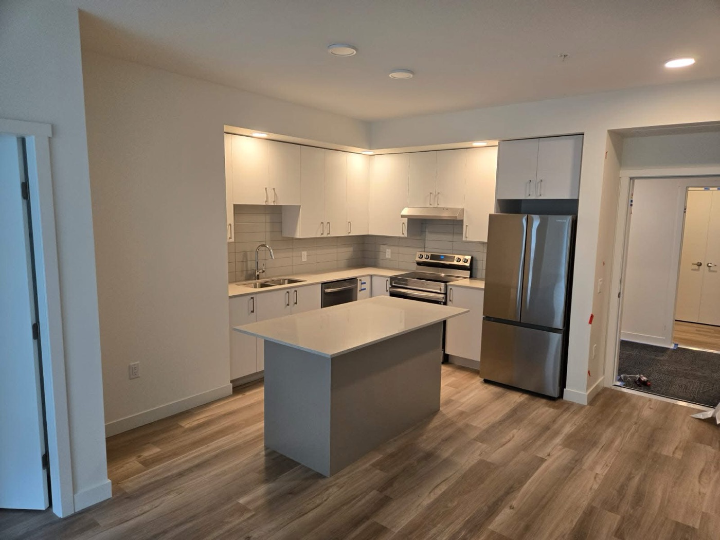 Finished kitchen interior after completion